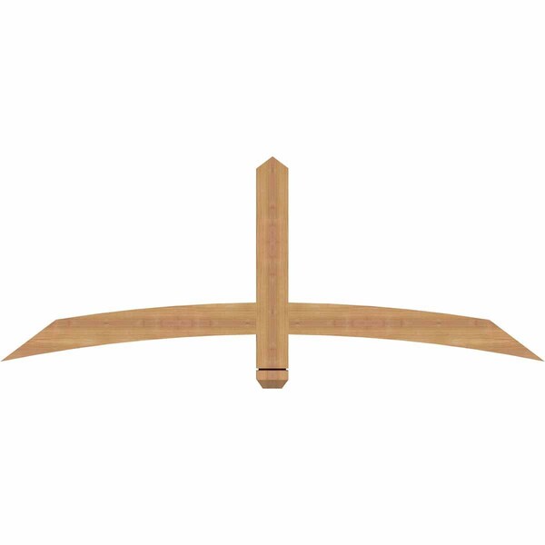 Ekena Millwork Bellingham Timber Gable Bracket, Western Red Cedar, 60"W x 22"H x 1 1/2"D x 3 1/2"F, 9/12 Pitch GBW060X22X0204BEL00SWR - main